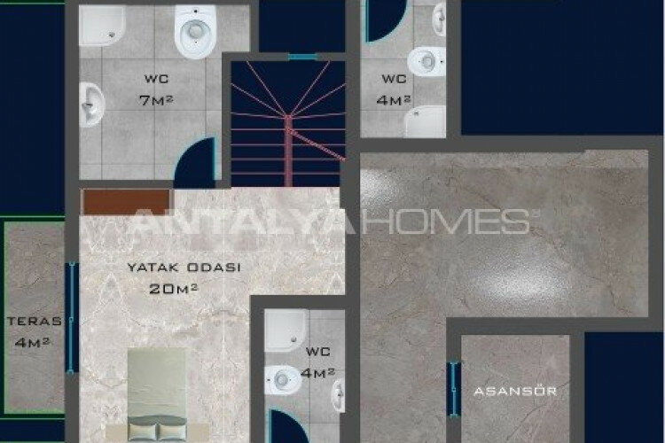 Квартира 1+1 в Алании, Турция | PBB-65126