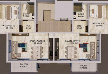 Квартира 1+1 в Алании, Турция | PBB-65126