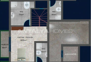 Пентхаус 2+1 в Алании, Турция | SBB-65127