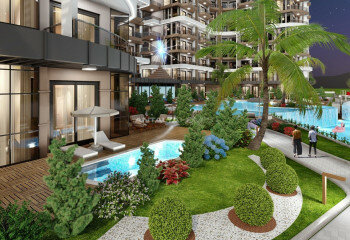 Квартира 1+1 в Алании, Турция | PTE-65129