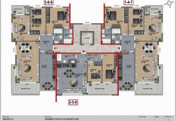 Квартира 3+1 в Алании, Турция | SBB-65204