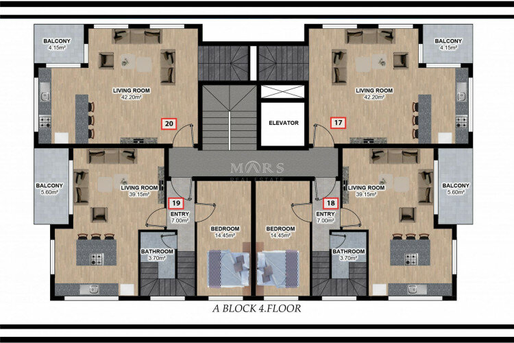 Квартира 2+1 в Алании, Турция | STE-65211