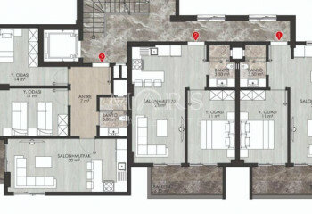 Квартира 3+1 в Алании, Турция | PTE-65219