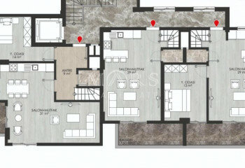 Квартира 3+1 в Алании, Турция | PTE-65219