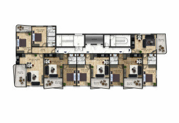 Квартира 2+1 в Алании, Турция | PTE-65233