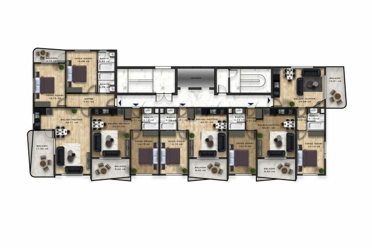 Квартира 4+1 в Алании, Турция | PBB-65235