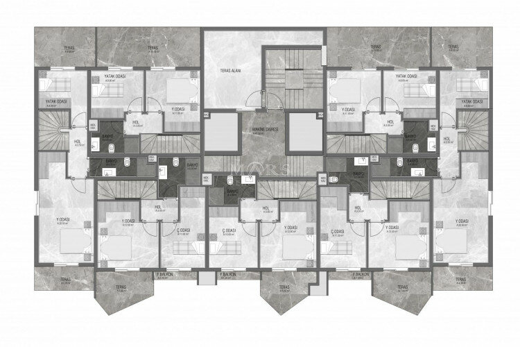 Квартира 2+1 в Алании, Турция | PTE-65241