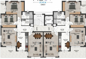 Квартира 3+1 в Алании, Турция | STE-65255