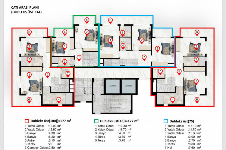 Квартира 1+1 в Алании, Турция | PTE-65262