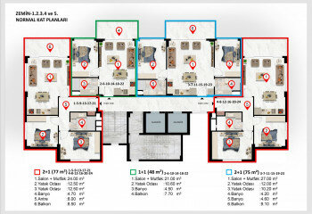 Квартира 1+1 в Алании, Турция | PTE-65262
