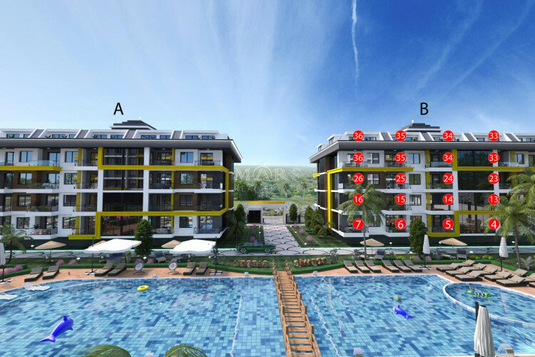 Квартира 2+1 в Алании, Турция | STE-65268