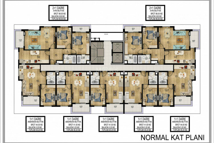 Квартира 3+1 в Алании, Турция | PKK-65278