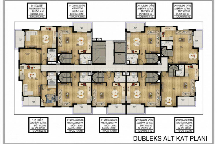 Квартира 3+1 в Алании, Турция | PKK-65278