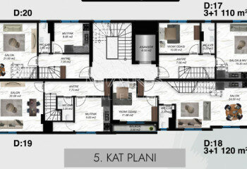 Квартира 2+1 в Алании, Турция | PTE-65281