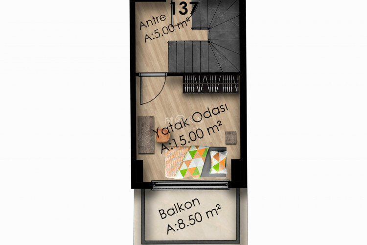 Квартира 2+1 в Алании, Турция | PBB-65283