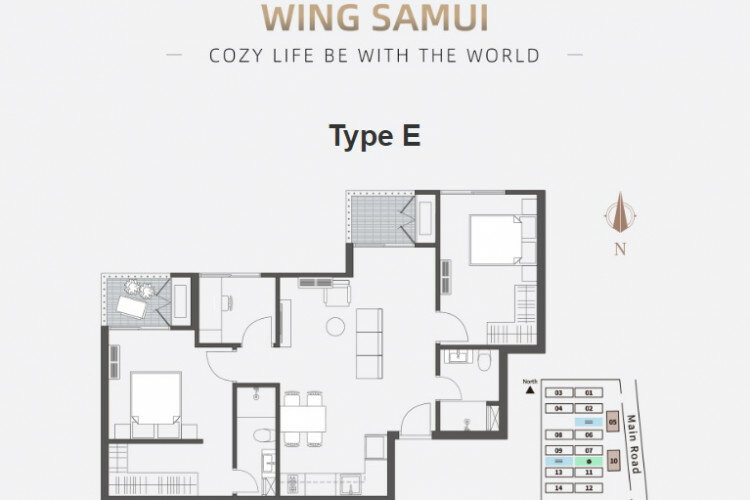 Кондоминиум на острове Самуй, Таиланд | THE148109