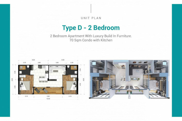 Кондоминиум в Камале, Пхукет, Таиланд | THE426818