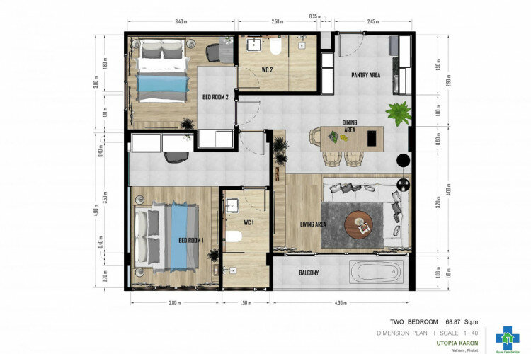 Кондоминиум в Кароне, Пхукет, Таиланд | THE208303