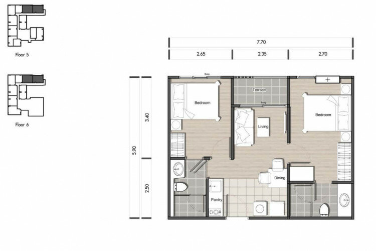 Кондоминиум в Бангкоке, Таиланд | THE308108
