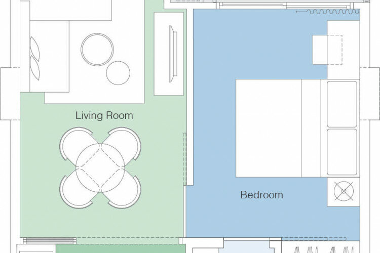 Кондоминиум с 1 спальней на Пхукете, Таиланд | THE104296