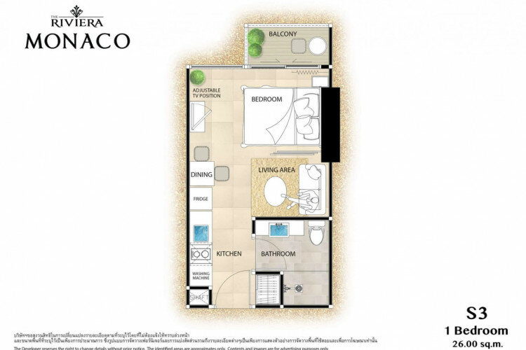 Кондоминиум в Джомтьене, Паттайя, Таиланд | THE307477