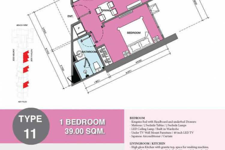 Кондоминиум в Джомтьене, Паттайя, Таиланд | THE507209