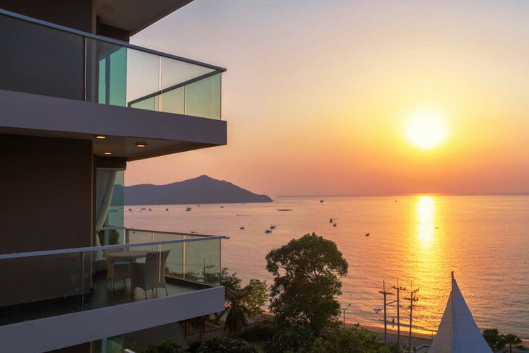 Кондоминиум с 1 спальней в Саттахипе, Таиланд | THE328844