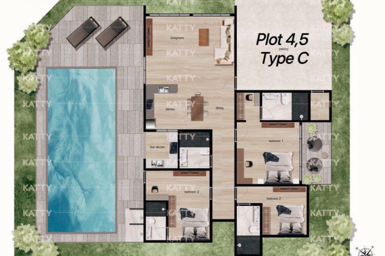 Дом в Банг Ламунге, Таиланд | THE155037