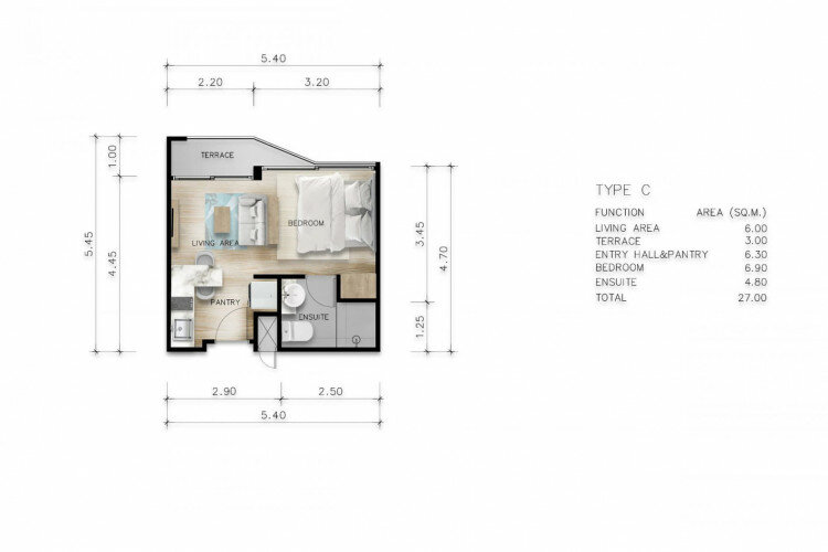 Кондоминиум в Януи, Пхукет, Таиланд | THE207076