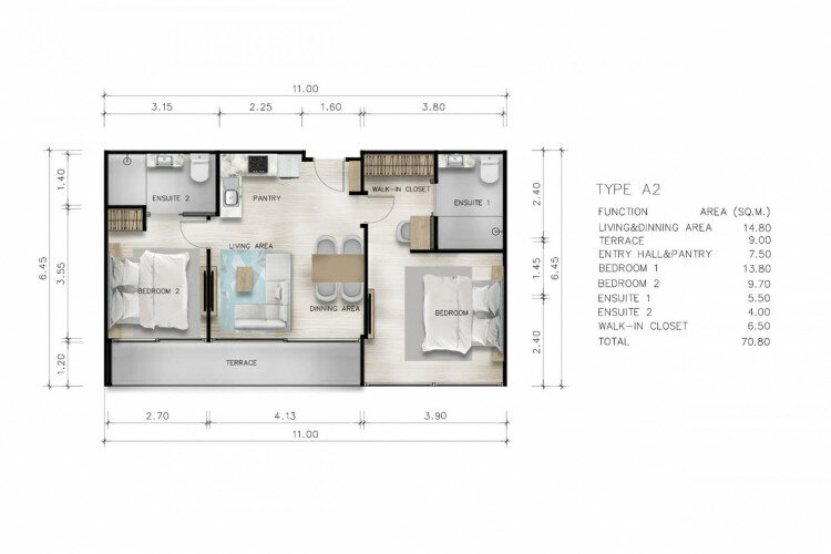 Кондоминиум в Януи, Пхукет, Таиланд | THE207079
