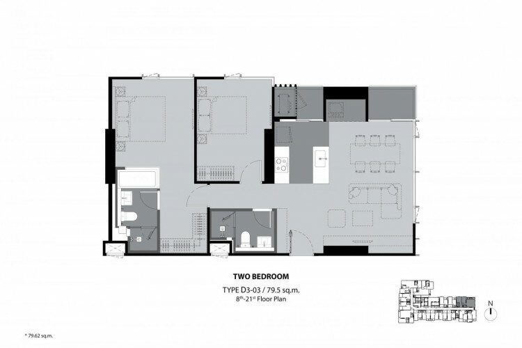 Кондоминиум в Бангкоке, Таиланд | THE208180