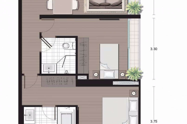 Кондоминиум в Бангкоке, Таиланд | THE448992