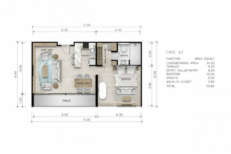 Кондоминиум в Януи, Пхукет, Таиланд | THE507078