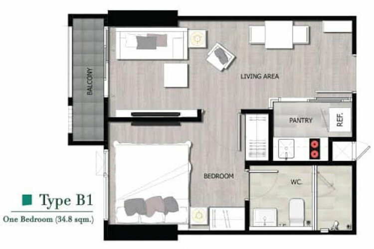 Кондоминиум в Бангкоке, Таиланд | THE132225