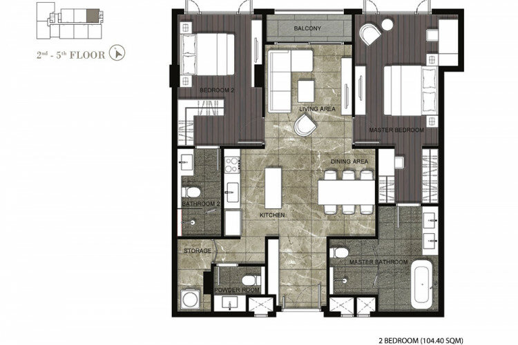 Кондоминиум в Бангкоке, Таиланд | THE108507