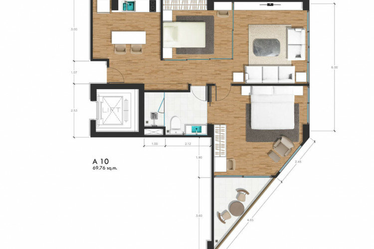 Кондоминиум в Януи, Пхукет, Таиланд | THE507614