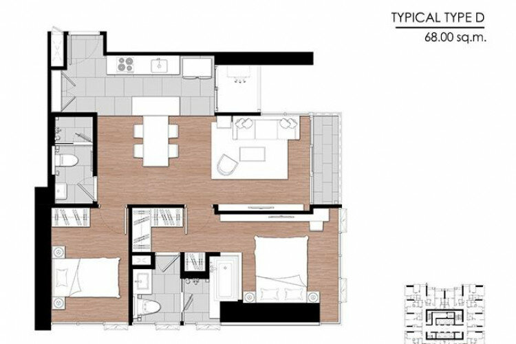 Кондоминиум в Бангкоке, Таиланд | THE412831