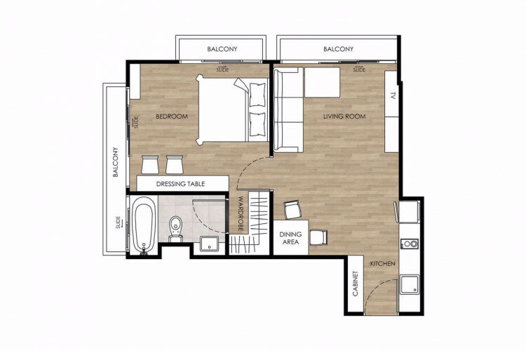 Кондоминиум в Бангкоке, Таиланд | THE152292