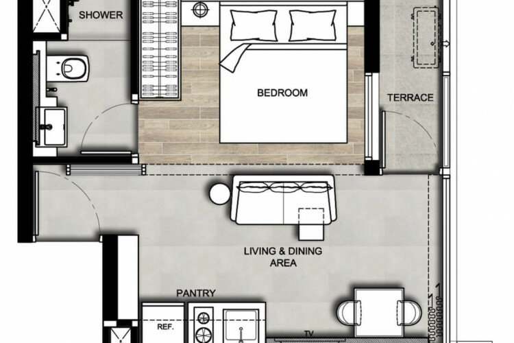 Кондоминиум в Бангкоке, Таиланд | THE114771