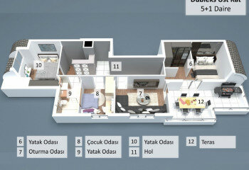 Квартира 2+1 в Муратпаше, Анталия, Турция | STE-45544