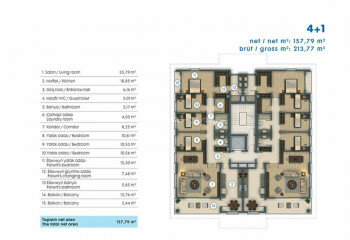 Квартира 4+1 в Стамбуле, Турция | PTE-46097