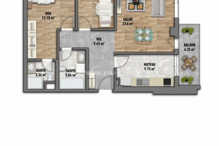 Квартира 1+1 в Стамбуле, Турция | STE-46461