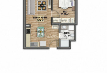 Квартира 1+1 в Стамбуле, Турция | STE-46461