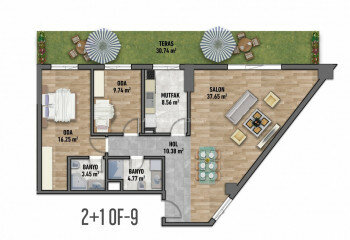 Квартира 1+1 в Стамбуле, Турция | STE-46461