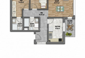 Квартира 1+1 в Стамбуле, Турция | STE-46461