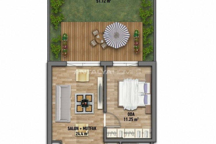 Квартира 2+1 в Стамбуле, Турция | PTE-46462