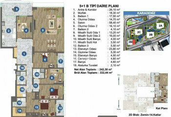 Квартира 4+1 в Трабзоне, Турция | PTE-46851