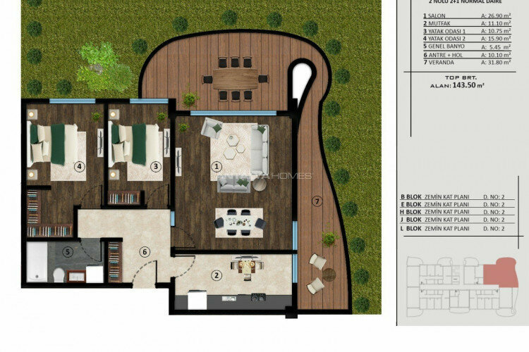 Квартира 4+1 в Коджаэле, Турция | PBB-46797