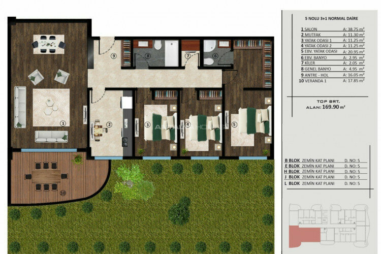 Квартира 2+1 в Коджаэле, Турция | PBB-46791