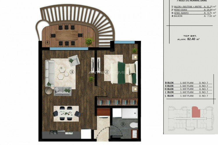 Квартира 2+1 в Коджаэле, Турция | PBB-46791